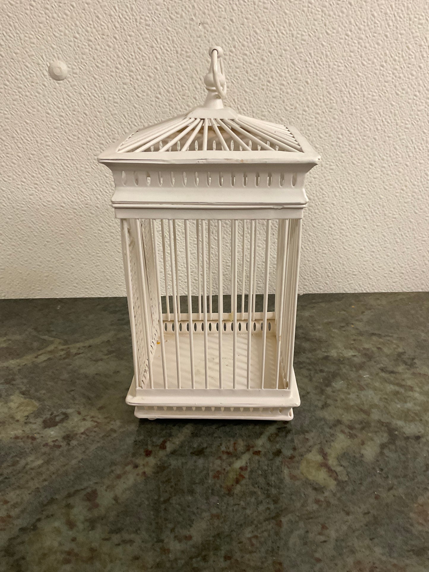 Ivory Decorative Bird Cage 9”