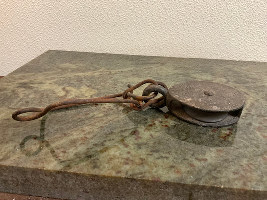 Antique Cast Iron Barn Pulley