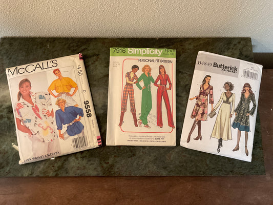 Bundle of 3 Sewing Patterns