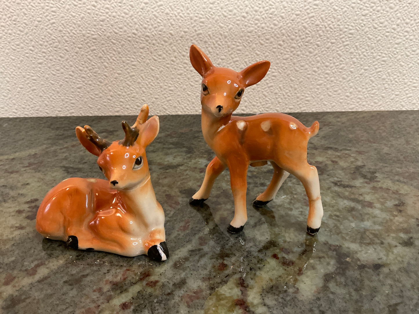 Vtg Mid-Century Fawn Deer S&P Shakers
