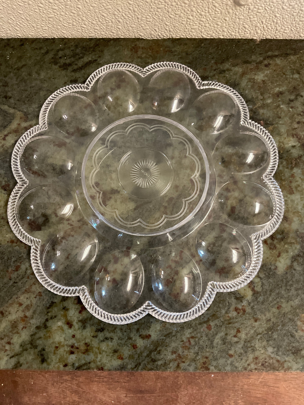 Clear Plastic Deviled Egg Tray Holder