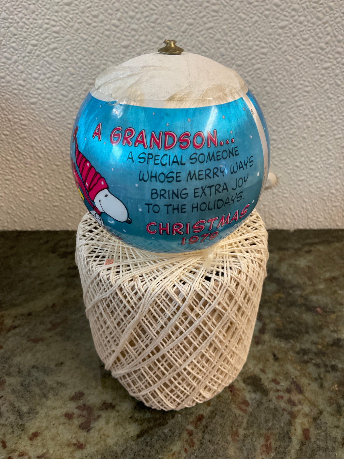 1979 Snoopy Grandson Ornament