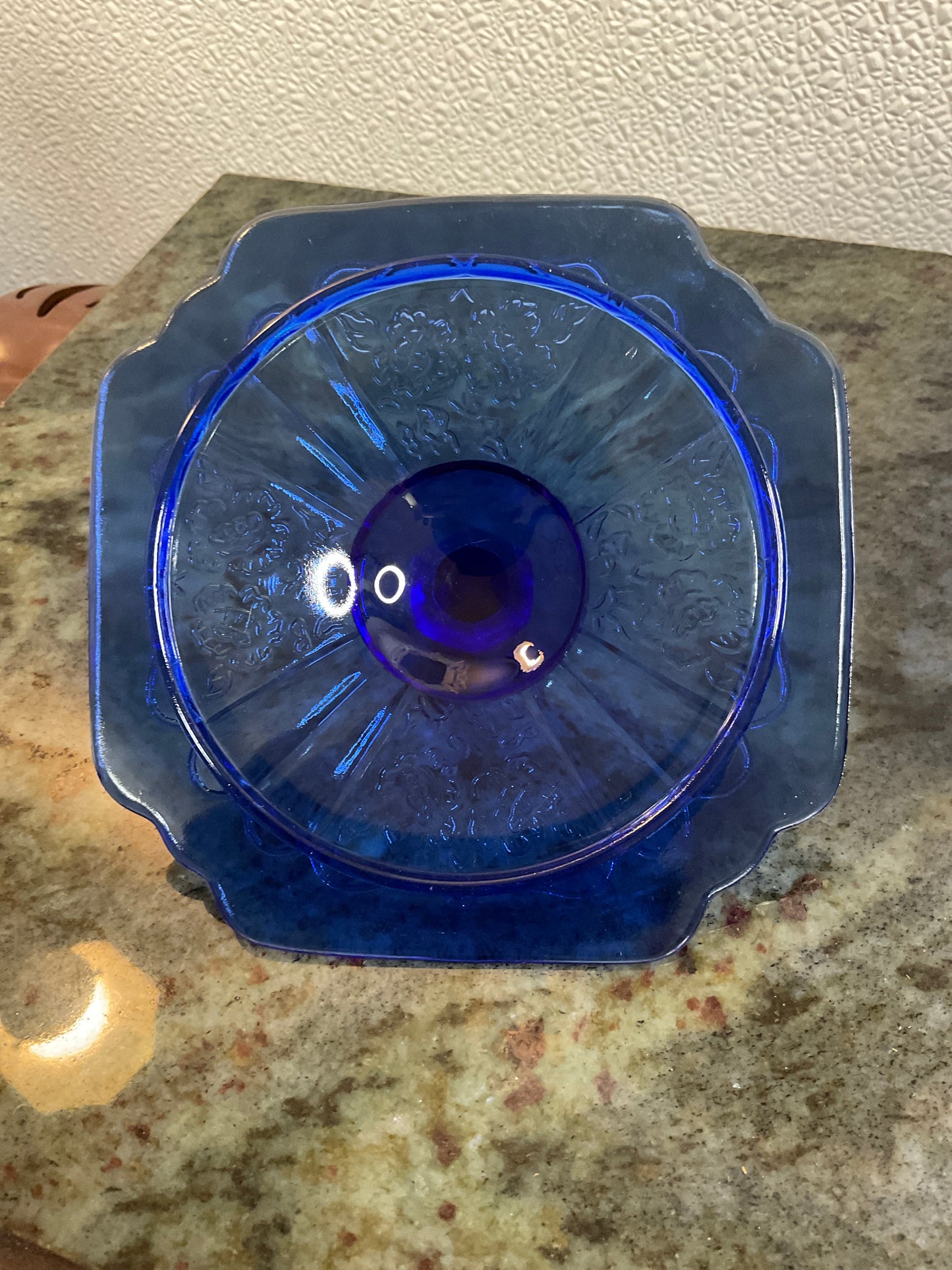 Cobalt Blue Cracker Jar