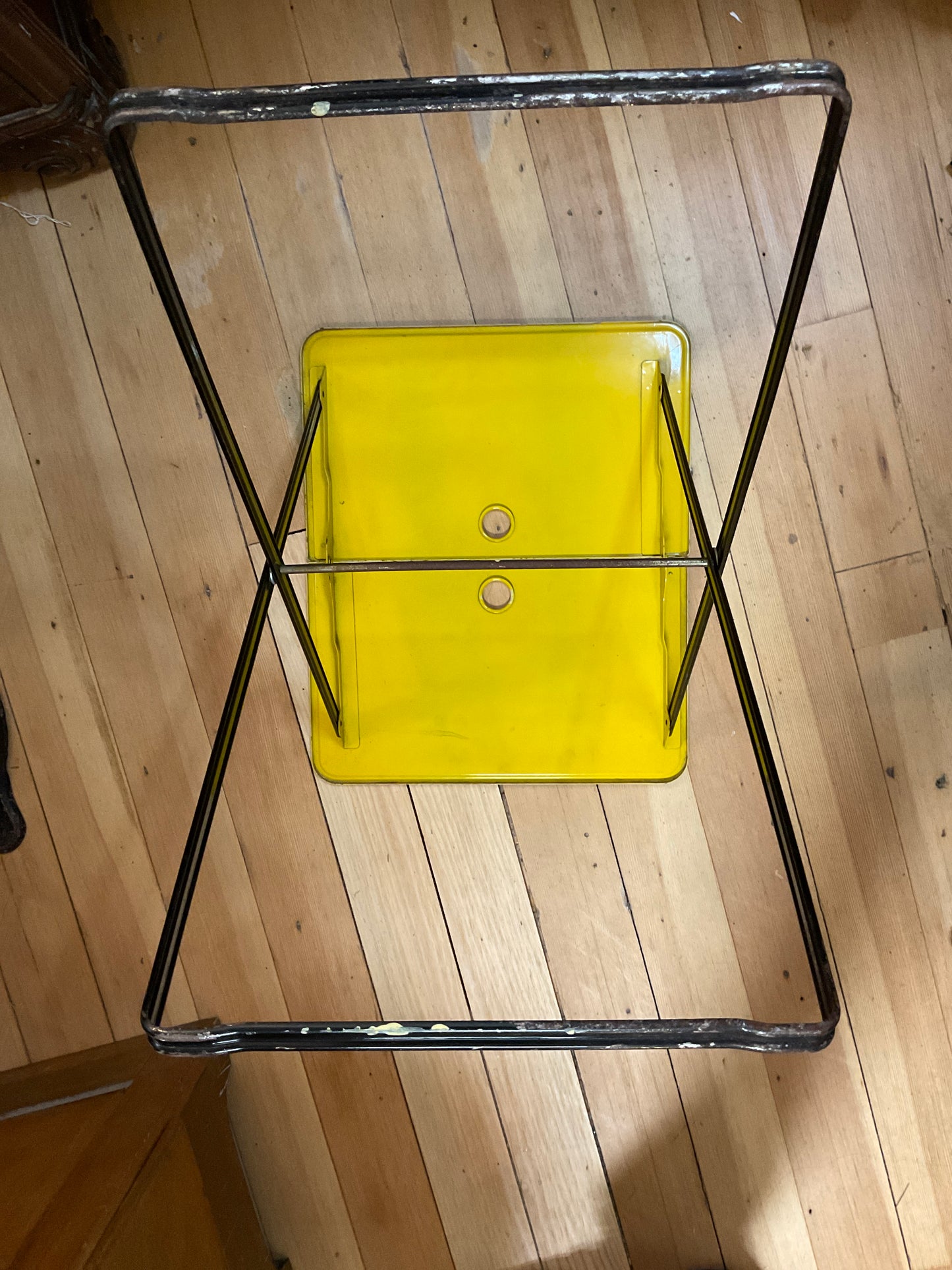 Vintage Late 1950’s Metal Atomic Folding TV Tray