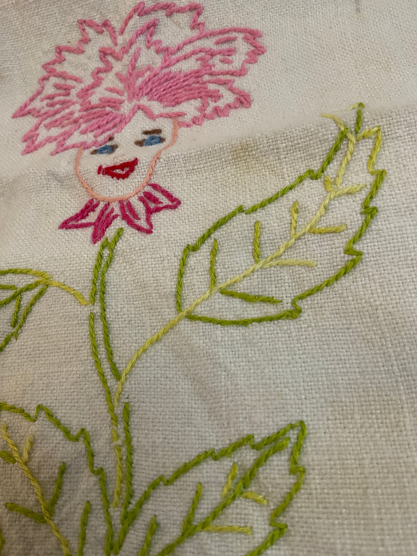 Vtg Embroidered Tea/Dish Towel