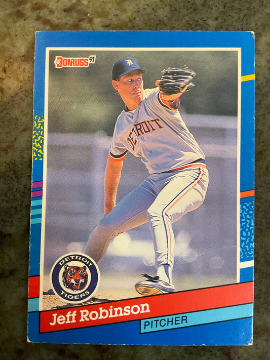 1991 Donruss Jeff Robinson Baseball Card
