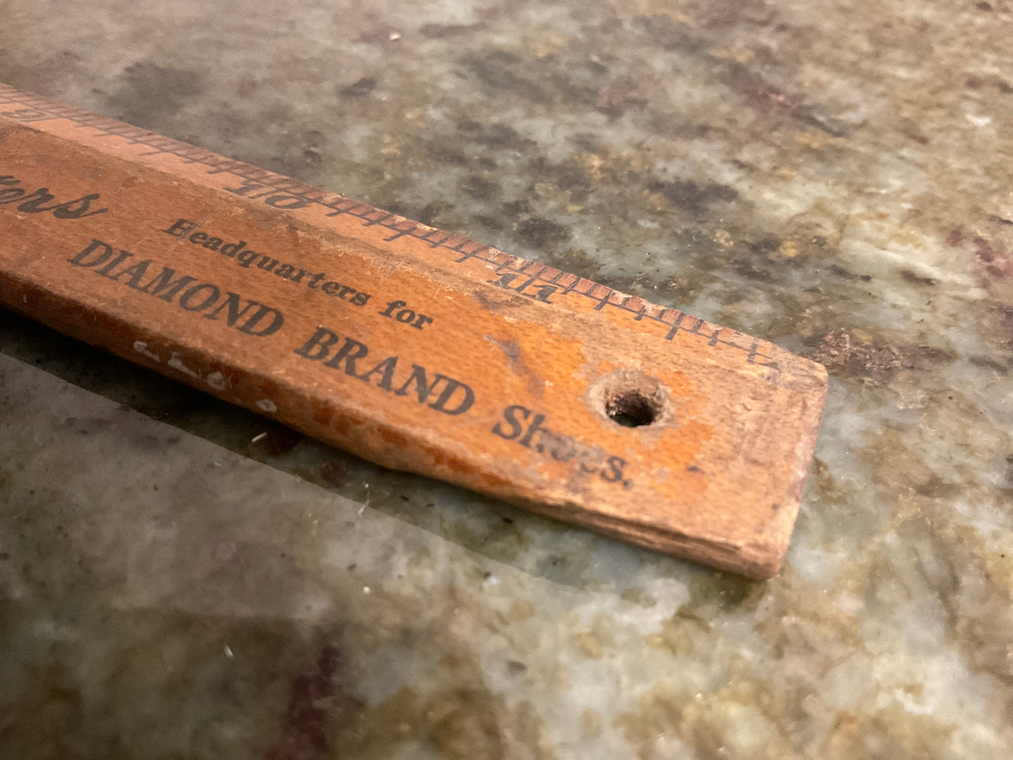 JW Stumme Denver IA Wood 12” Advertising Ruler