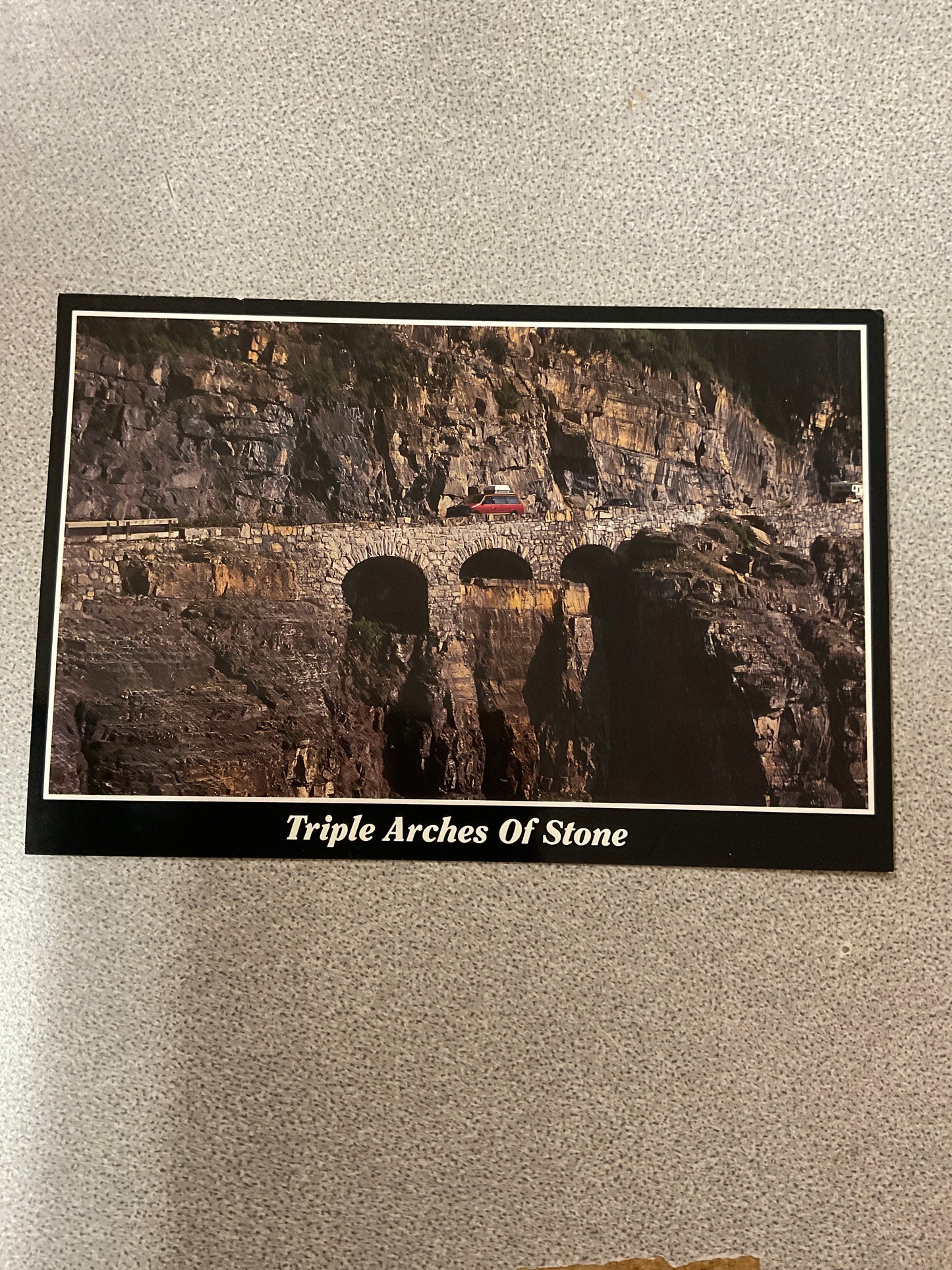 Postcard Triple Arches Of Stone