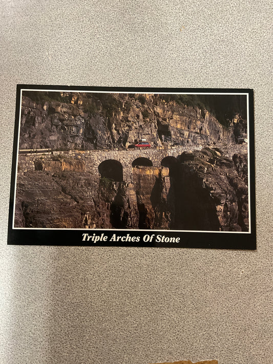 Postcard Triple Arches Of Stone