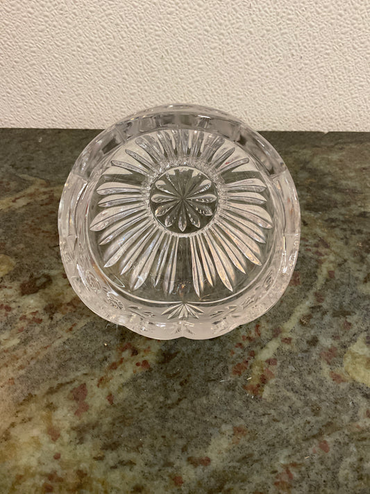 Vintage Oneida Southern Garden Frosted Clear Glass Bowl