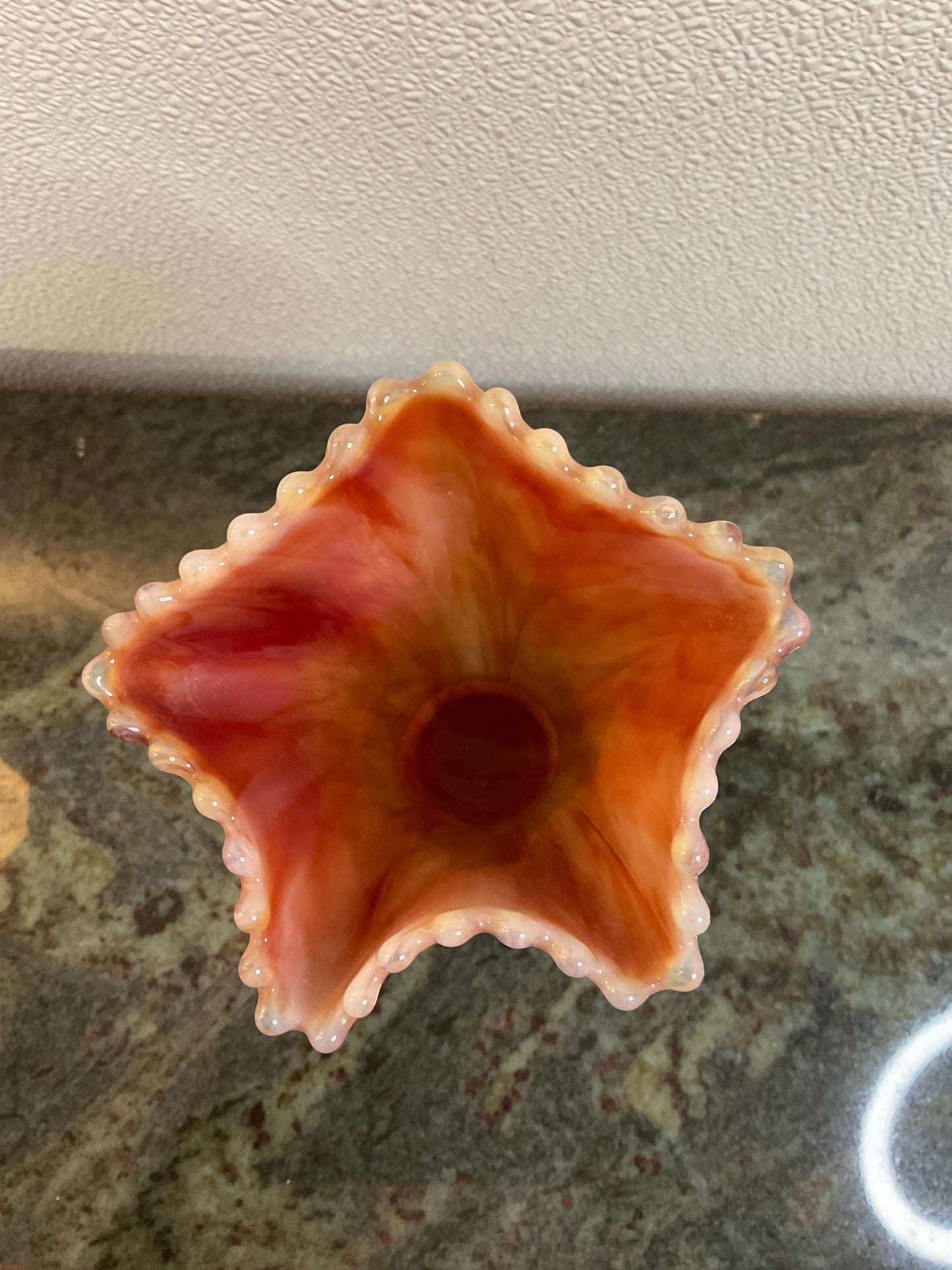 Slag Glass Vase