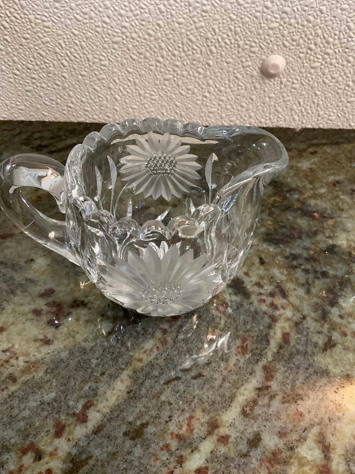 McKee Innovation Cut Glass Creamer