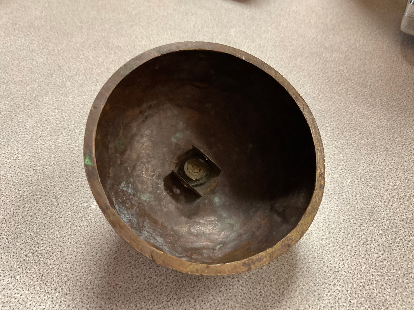 Brass Etched Hanging Bell/No Clapper