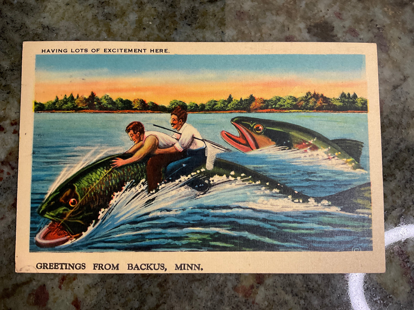 Backus Minnesota Post Card 1941
