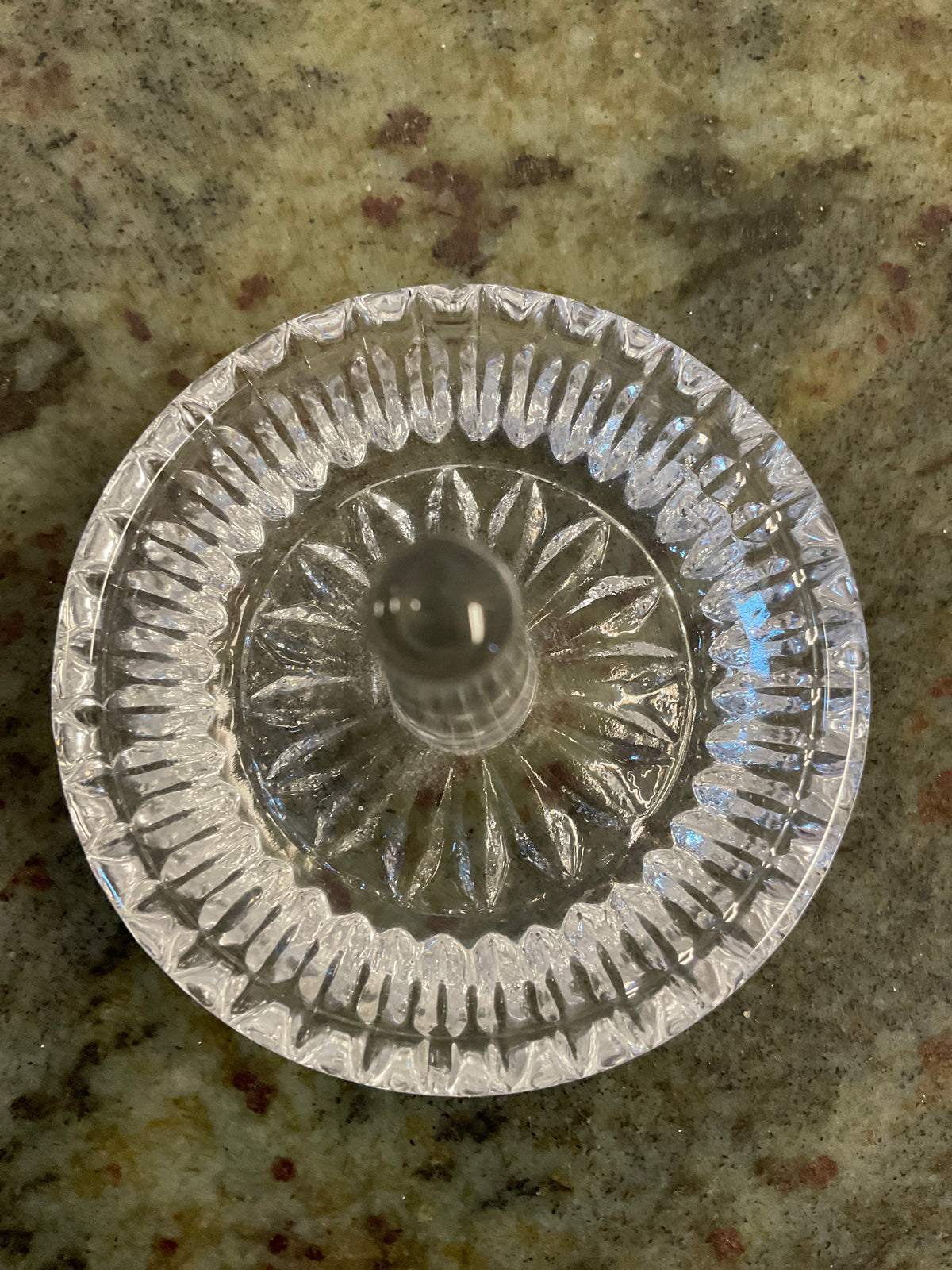 Vintage Clear Glass Ring Holder
