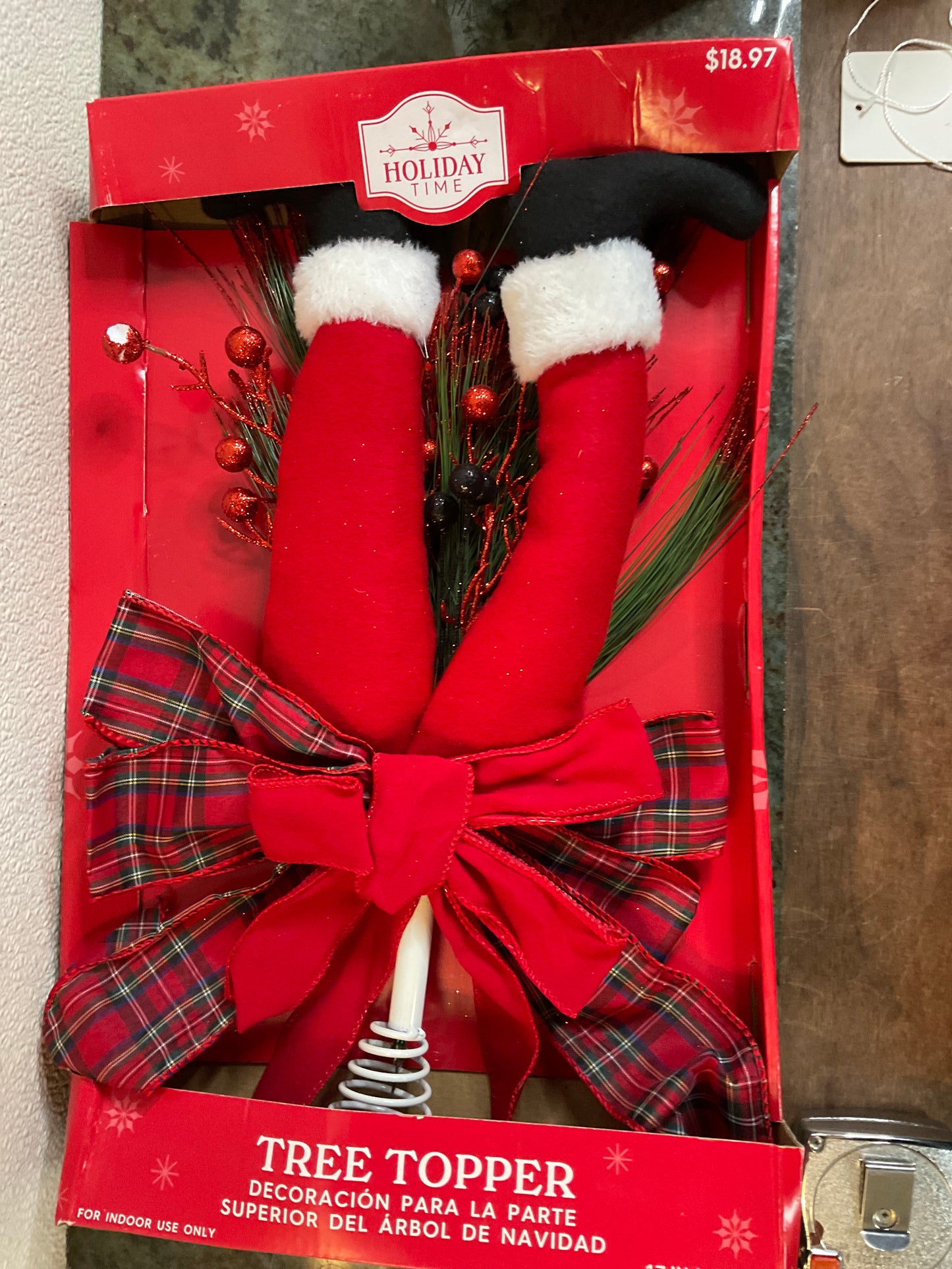Holiday Time Christmas Tree Topper
