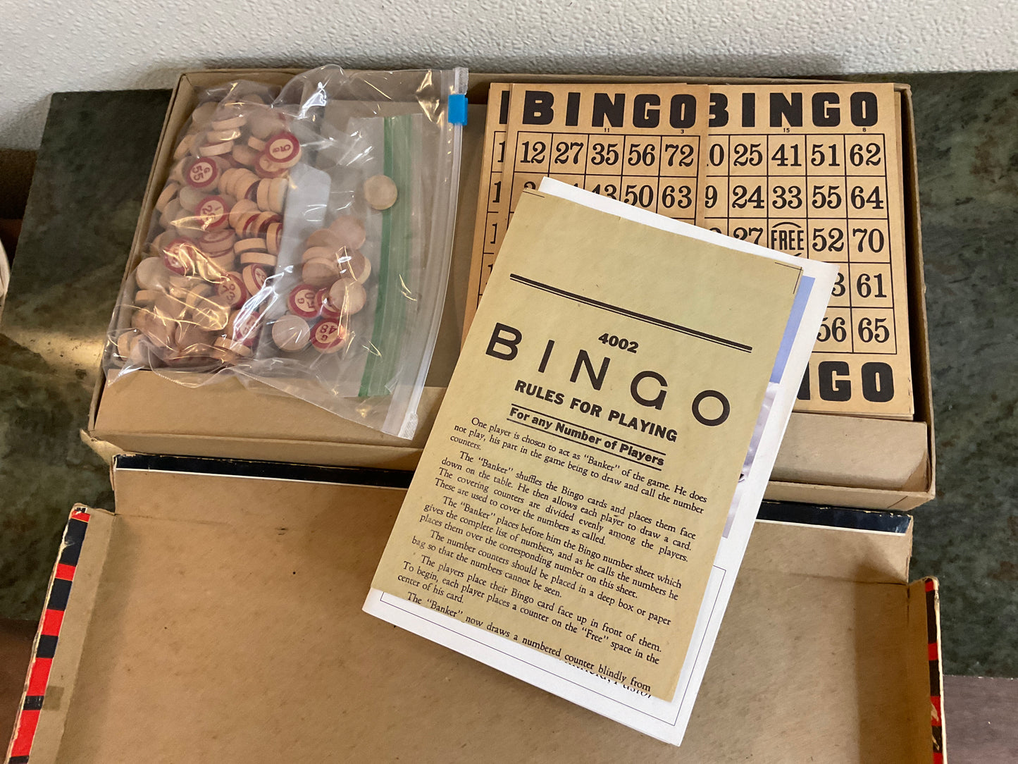 Vintage Milton Bradley Bingo Set