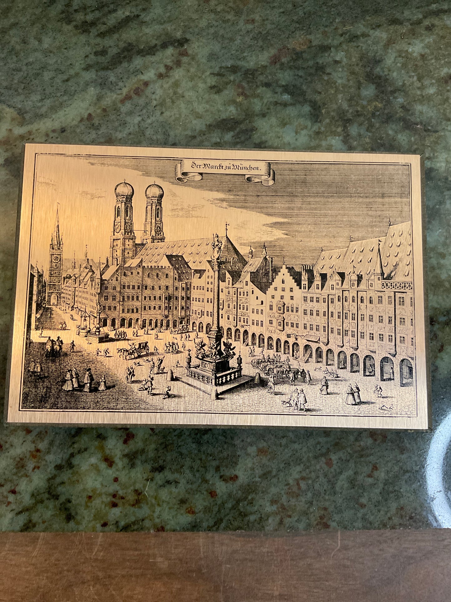 Antique Der Marckt Zu Munchen Engrauing
