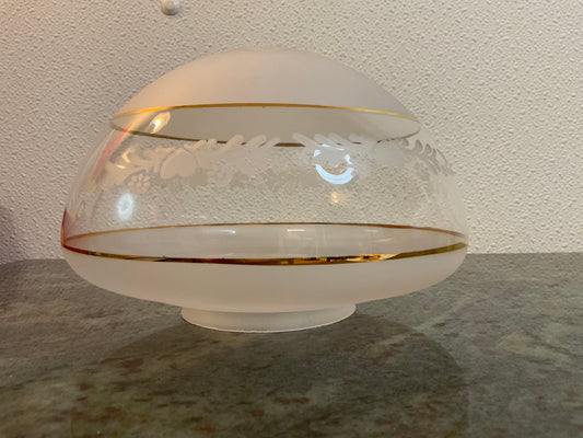 Vintage Glass Light Fixture Globe