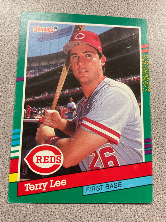 Baseball Card, Terry Lee