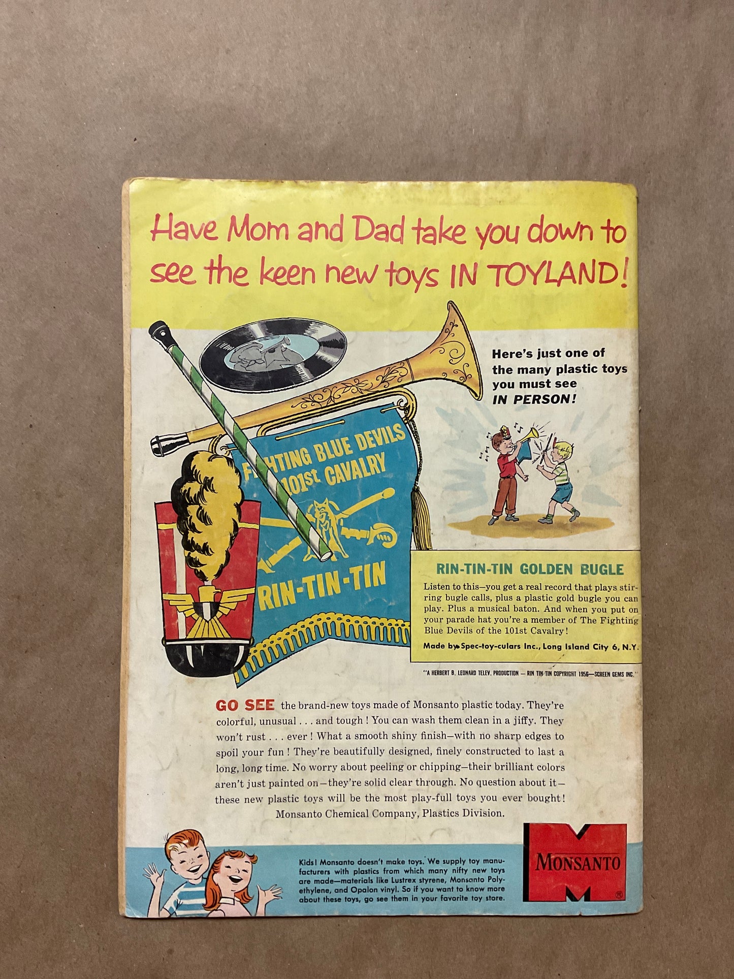 Vintage Rin Tin Tin Jan. - Feb. 1957 Comic Book