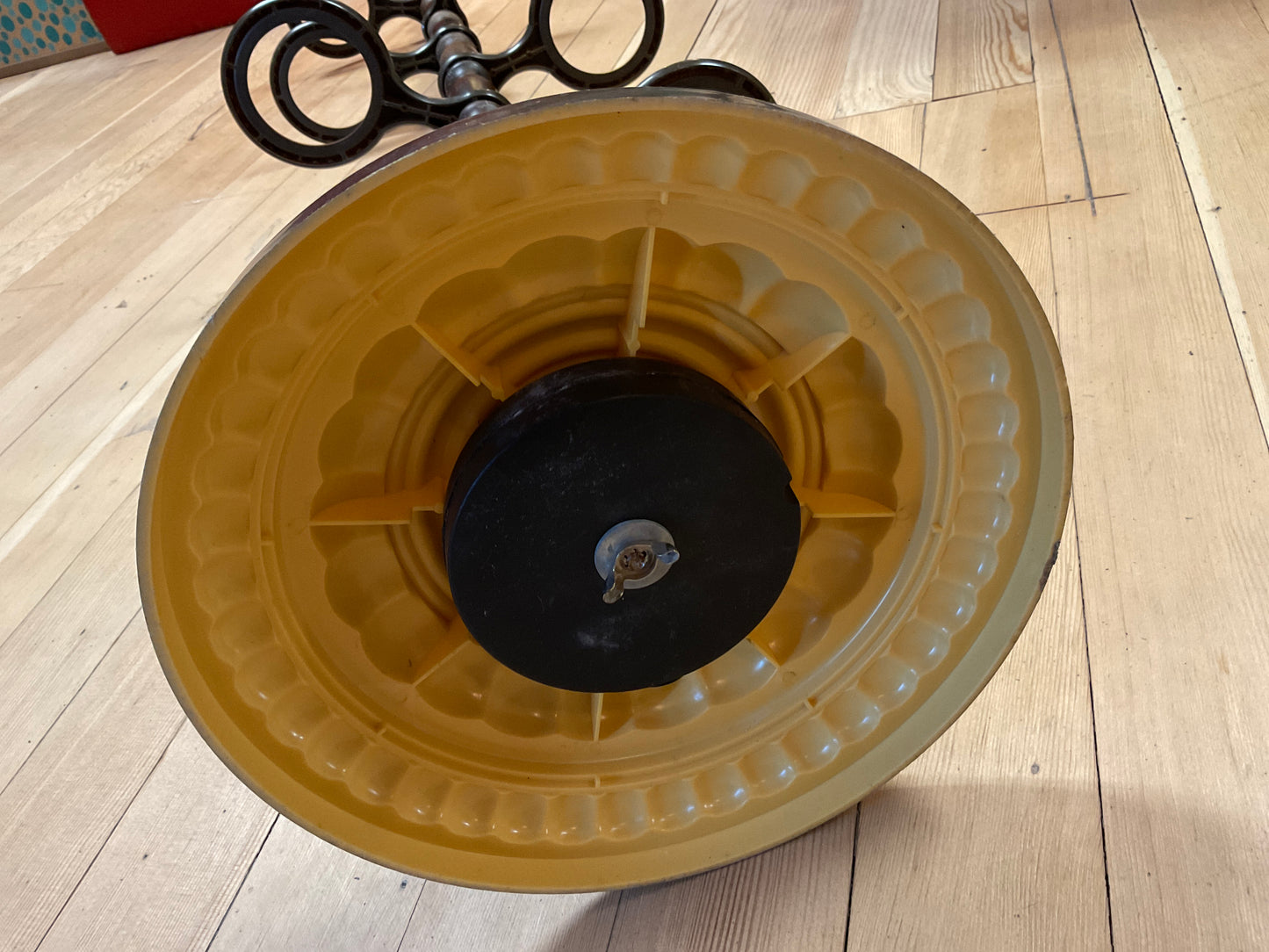 Vintage Tiered Wood/Plastic Spindle Pedestal