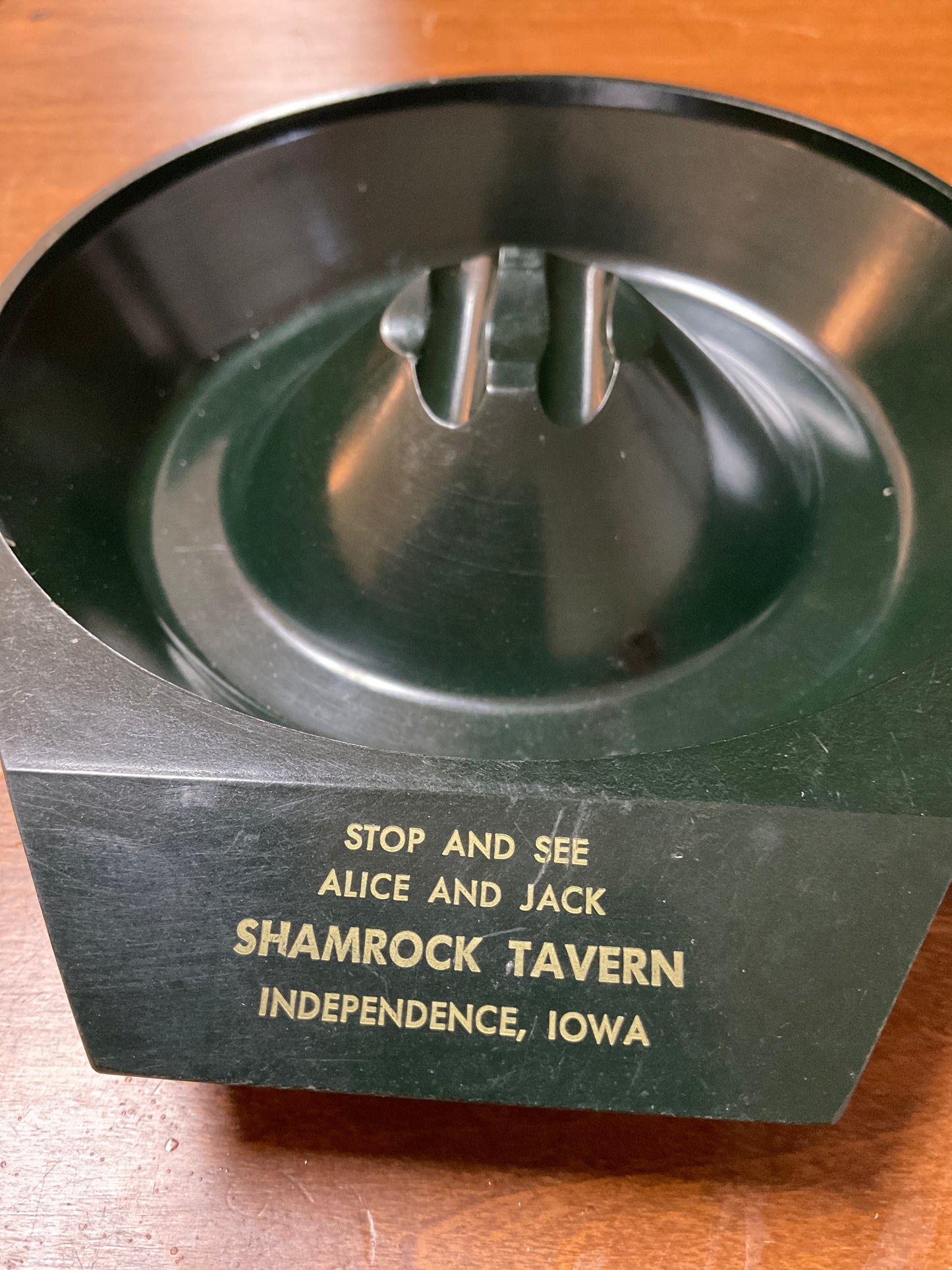 Vtg Shamrock Ash Tray Independence Iowa