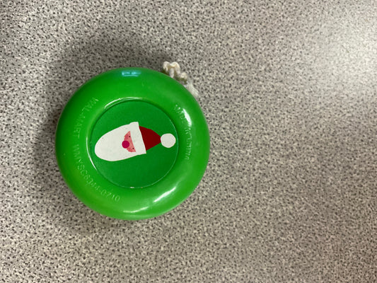 Holiday Green With Santa Mini Yo-Yo
