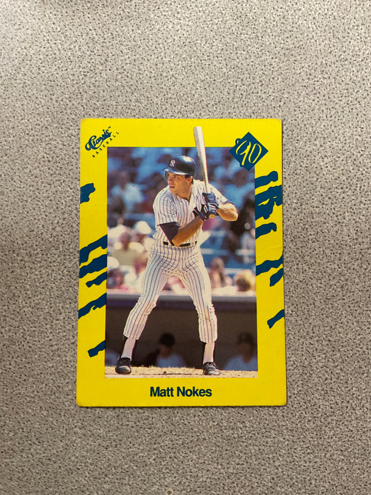 Baseball Card Matt Nokes