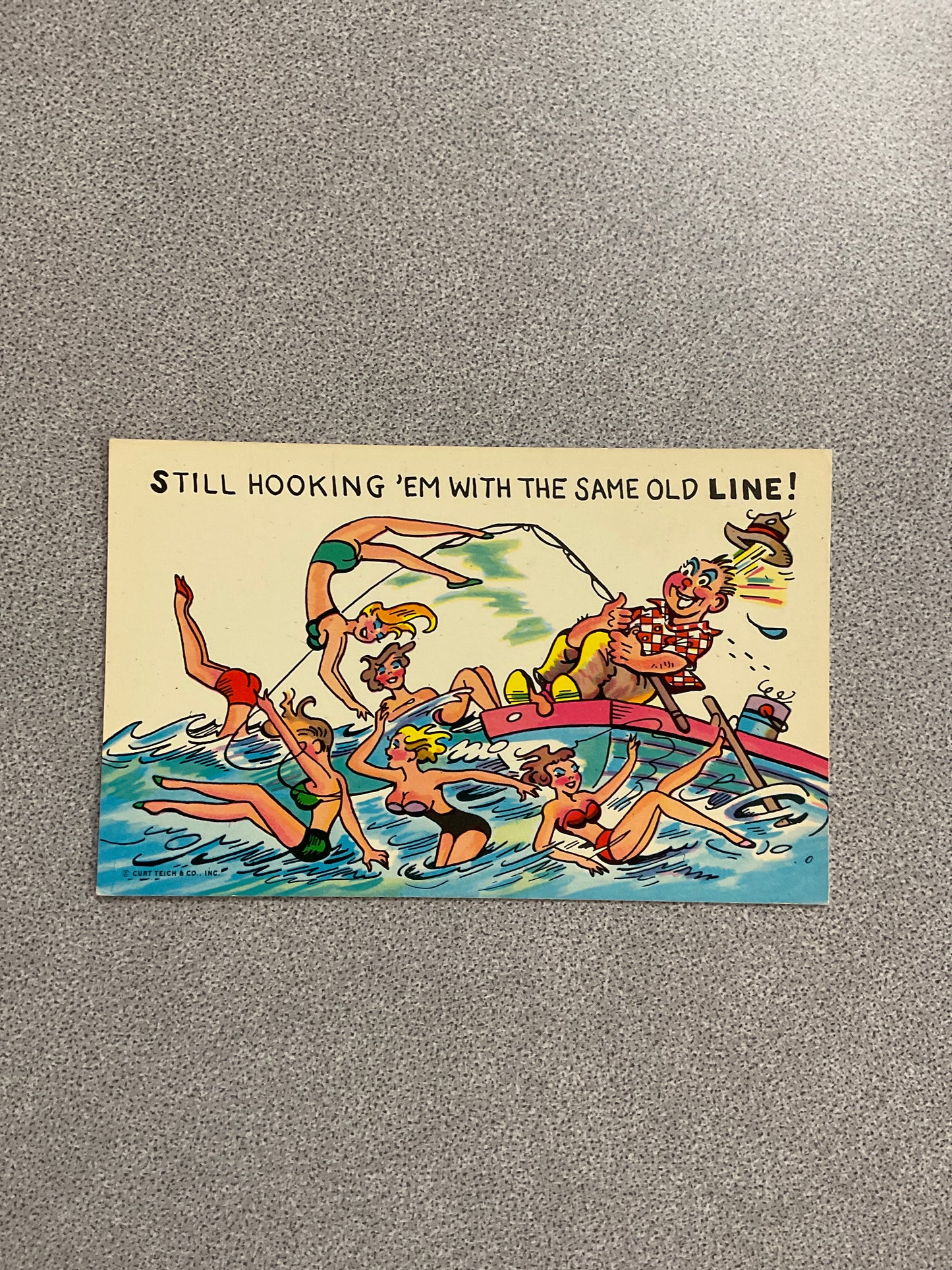 Vintage Post Card “Still Hooking….”