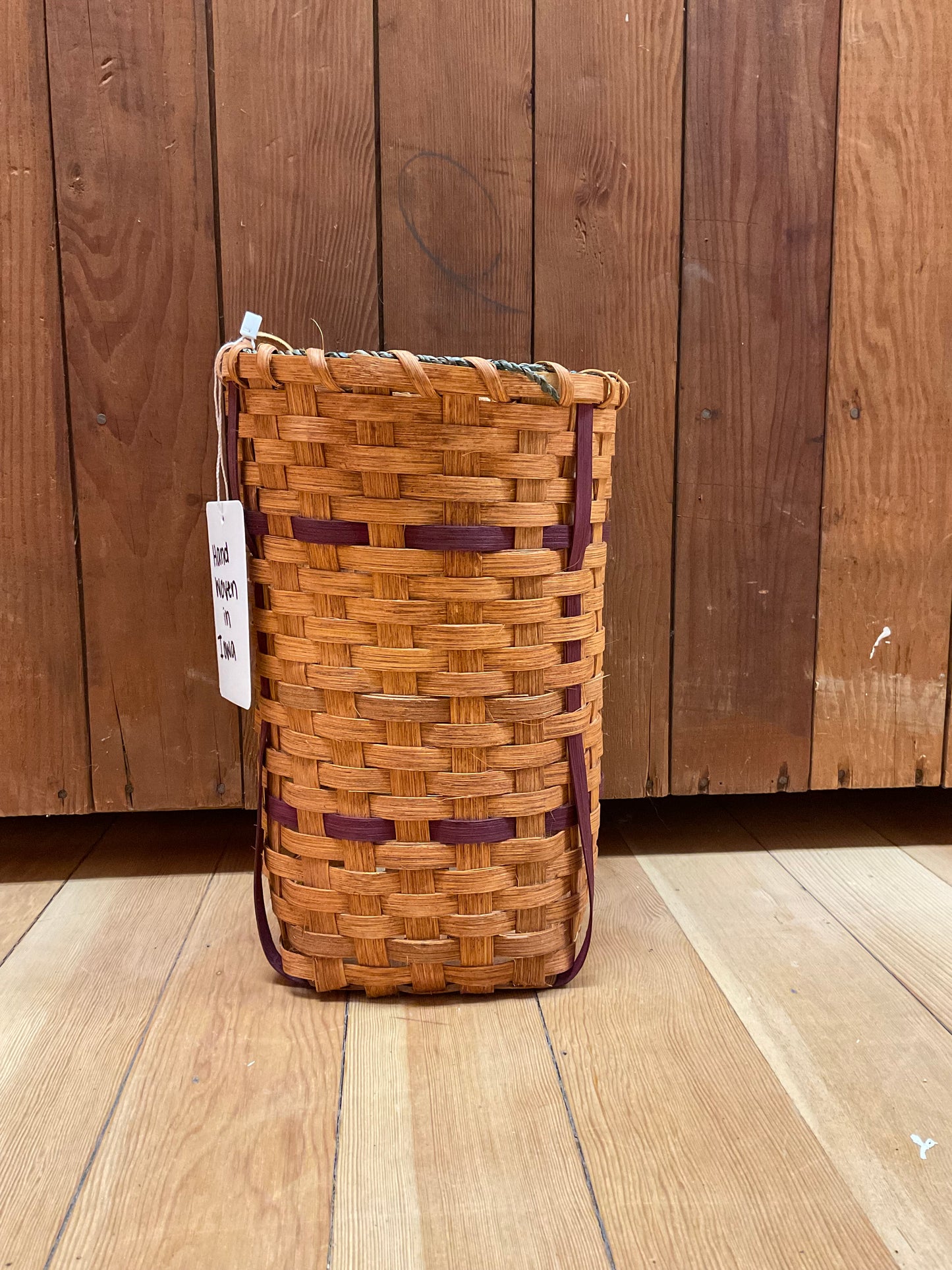 Tall Basket- Hand Woven in Iowa