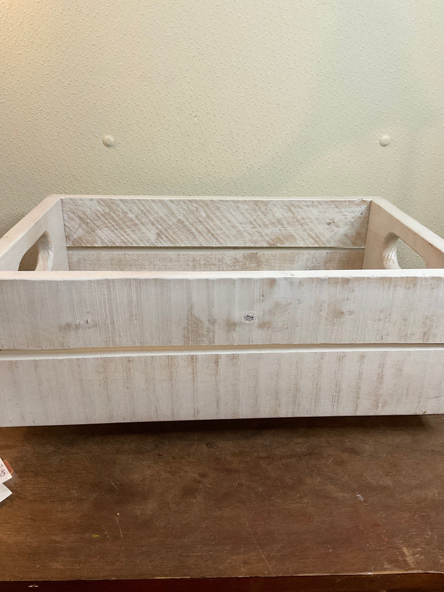 White Heavy Duty Wooden Crate