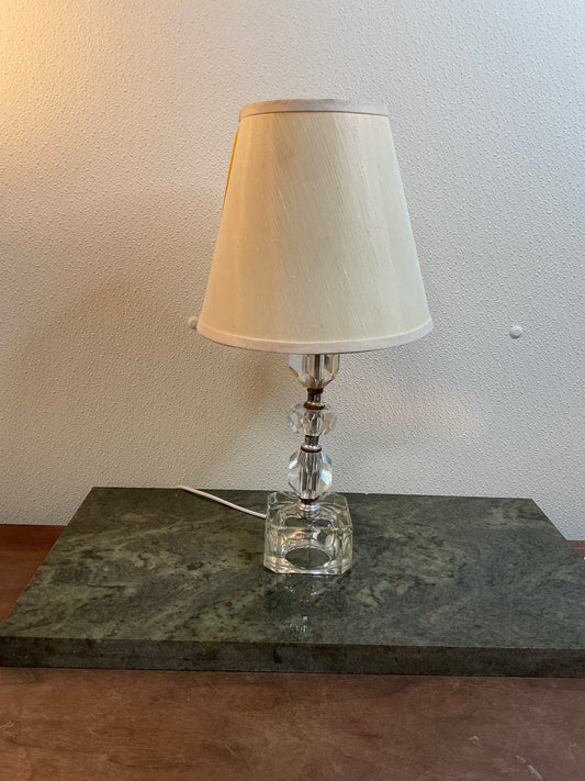 Vintage Clear Glass Lamp