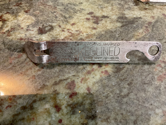 Vintage Canco Keglined Beer Bottle/Can Opener