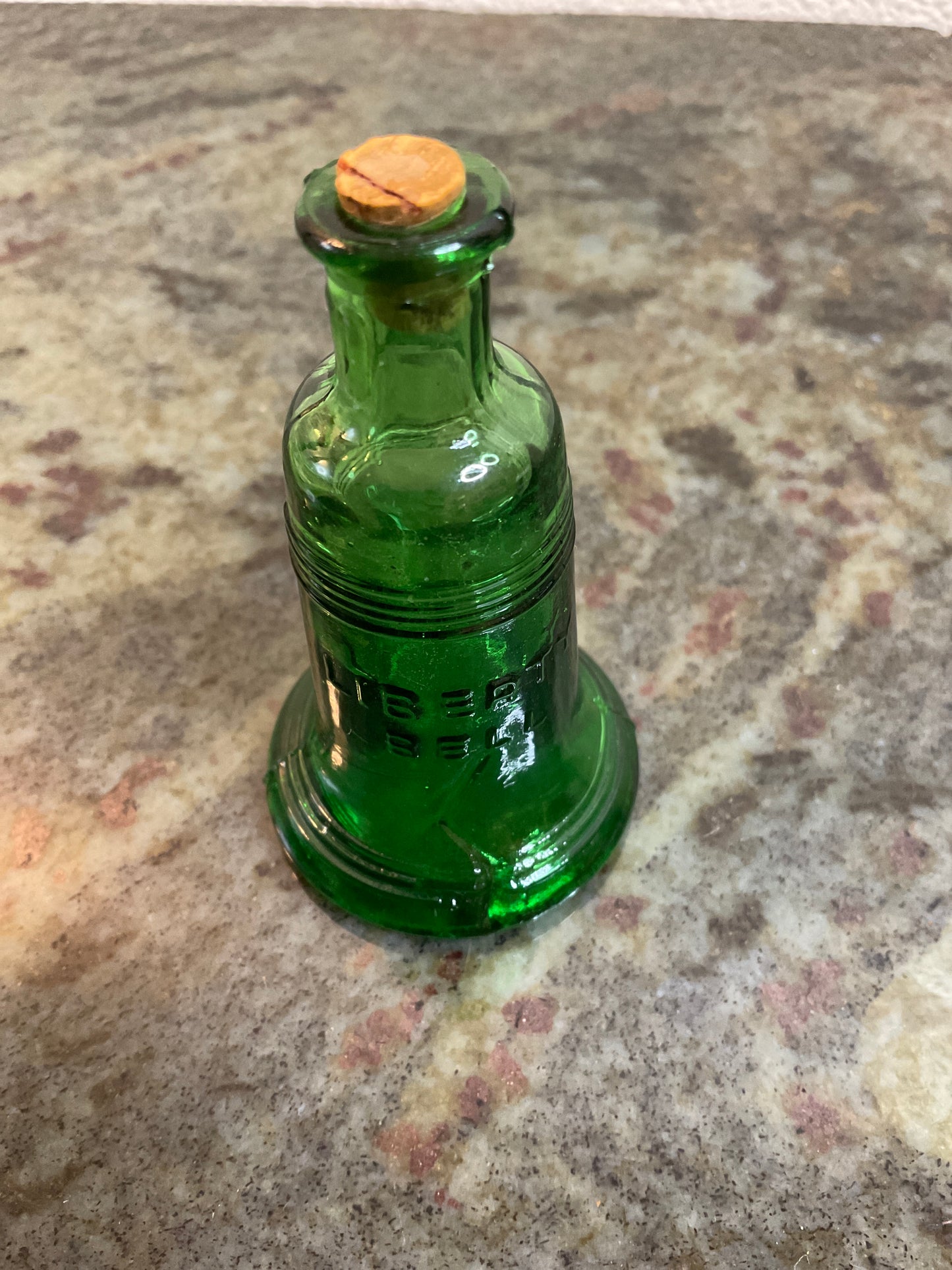 Liberty Bell Bitter Bottle Green Glass