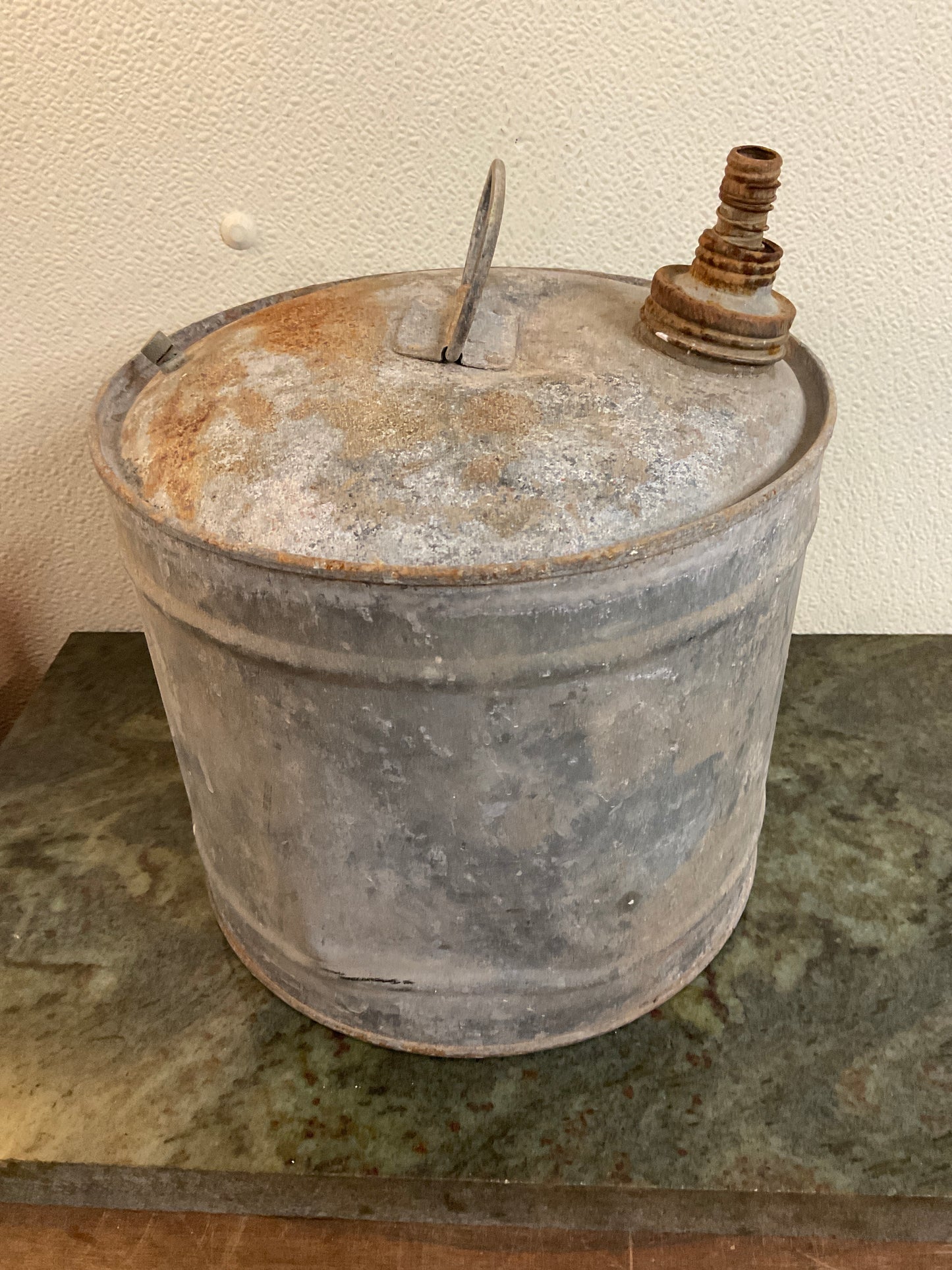 Vintage Galvanized Steel Fuel Can