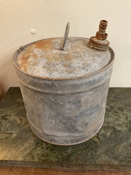 Vintage Galvanized Steel Fuel Can