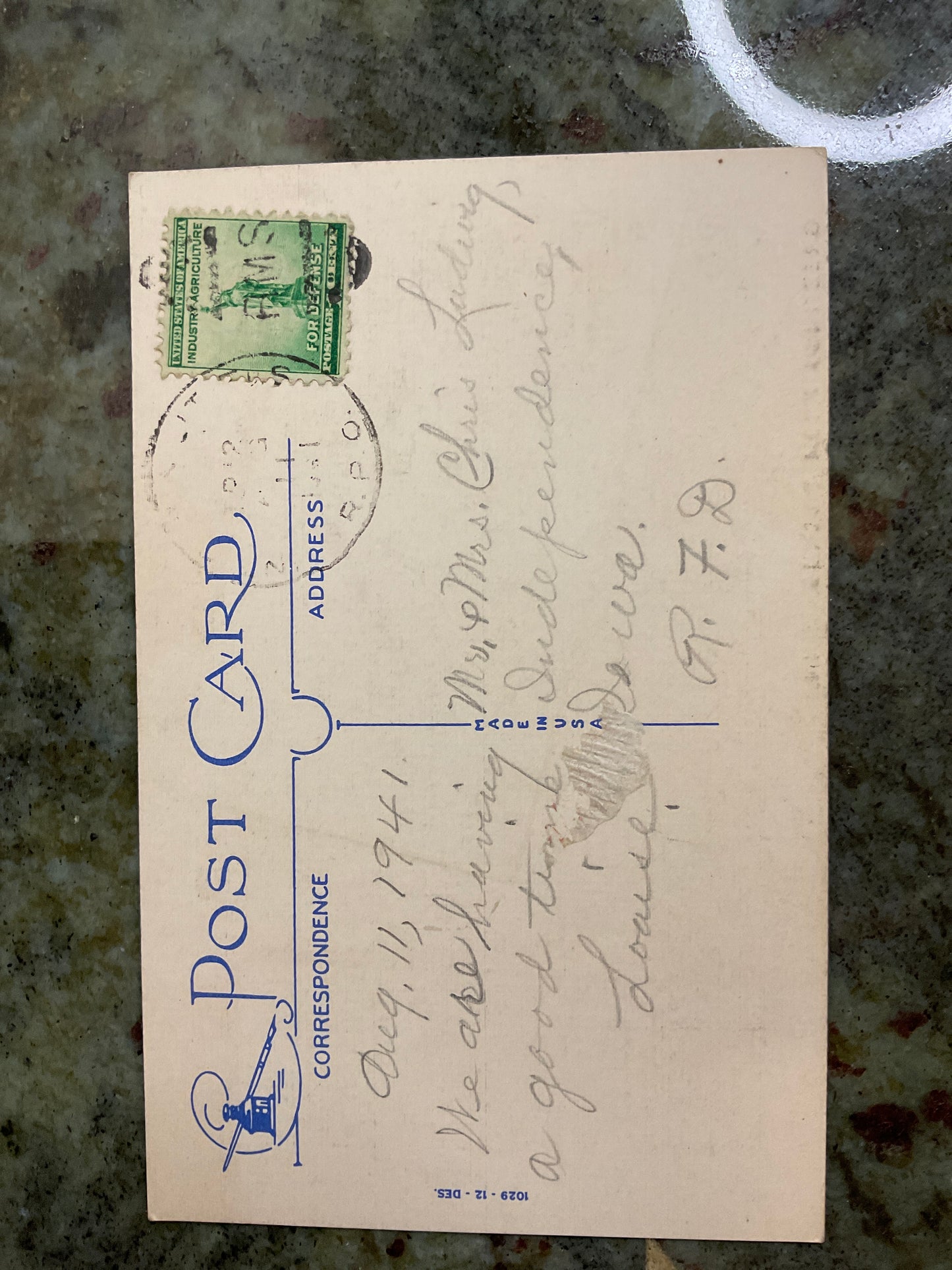 Backus Minnesota Post Card 1941