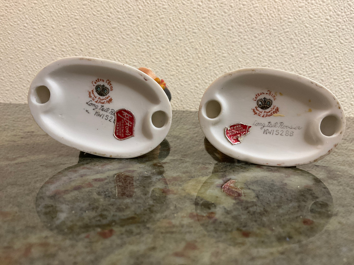 2PC Long Tail Roosters by Lefton