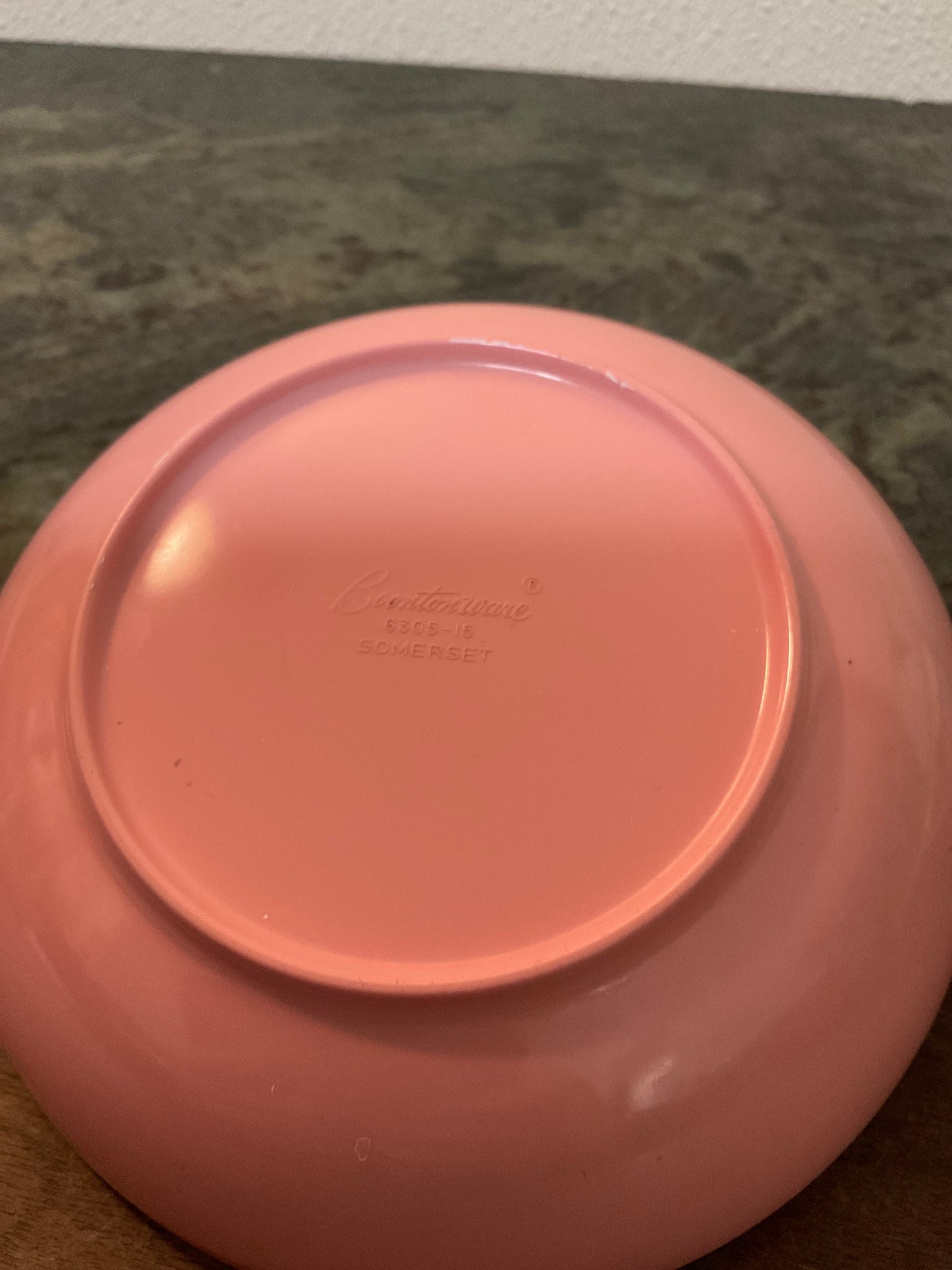 Vintage Boontonware 6” Pink Dish