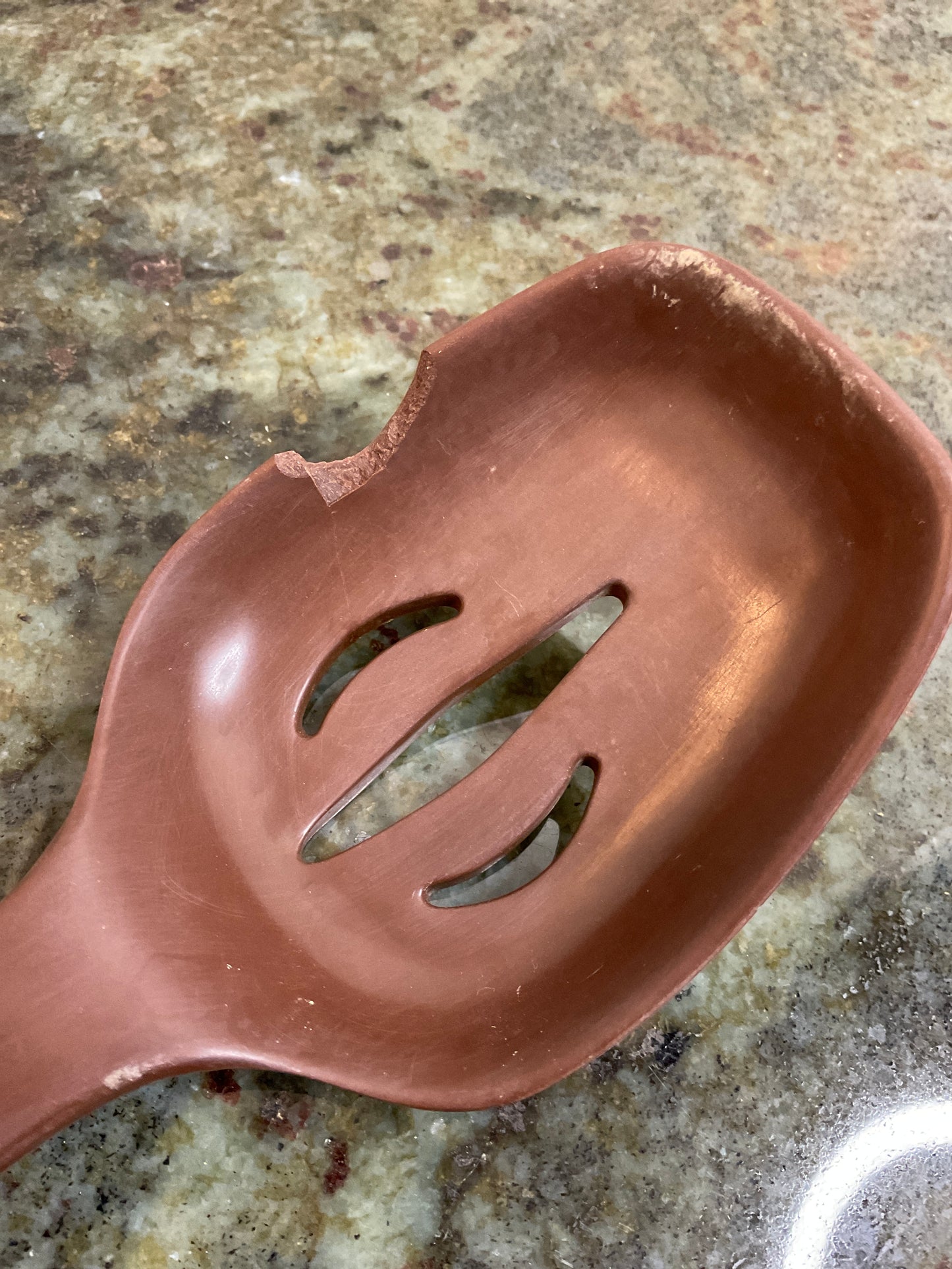 A-Bee Melamine Slotted Spoon damaged