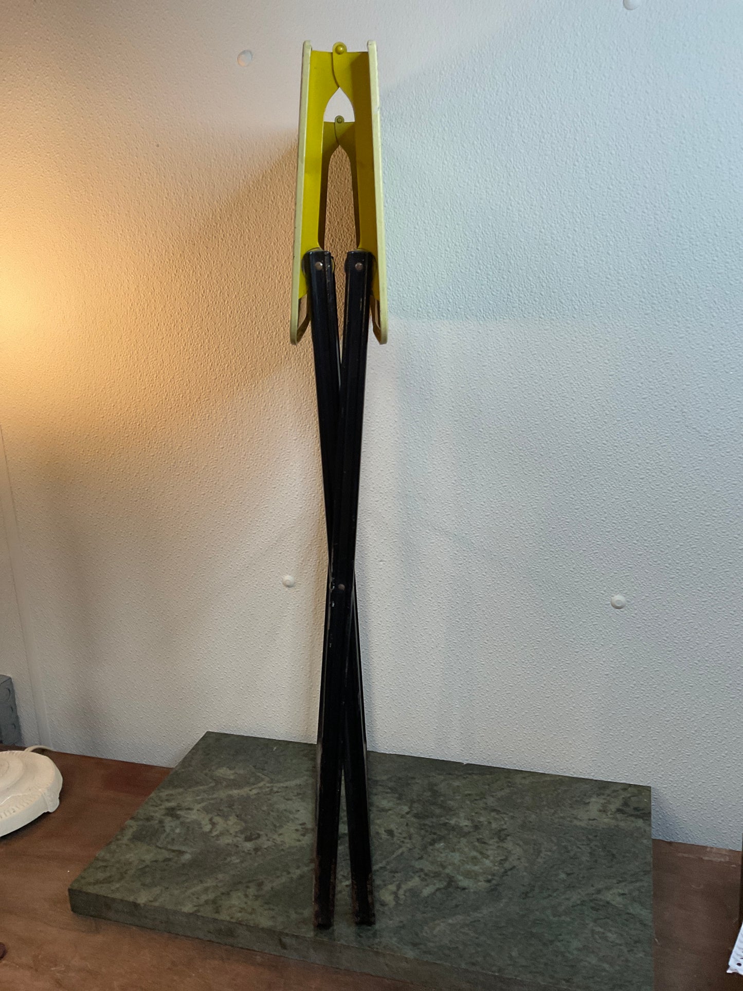 Vintage Late 1950’s Metal Atomic Folding TV Tray