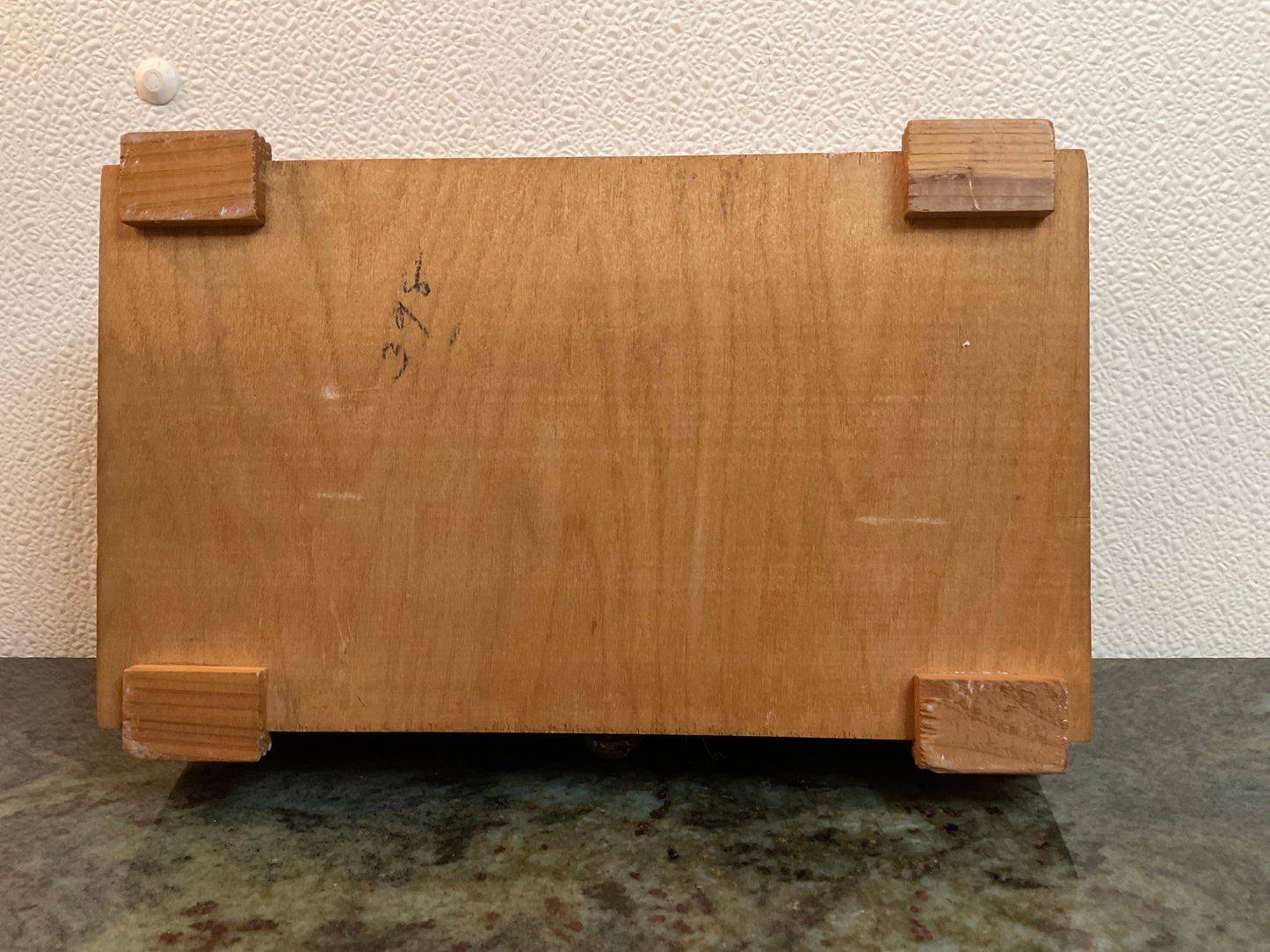 Vintage Carved Cedar Jewelry Box