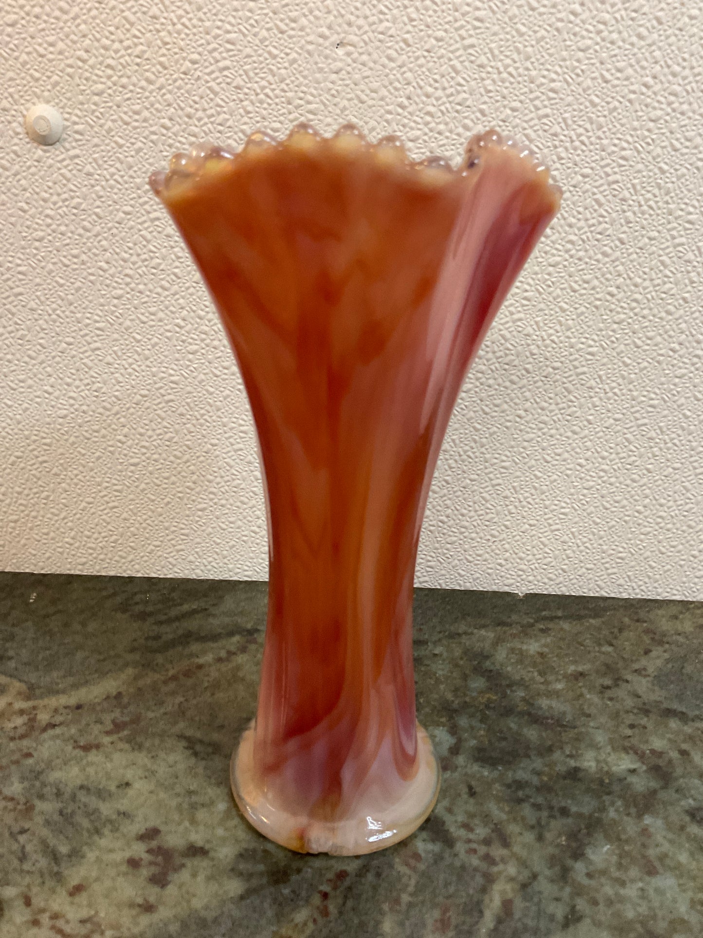 Slag Glass Vase