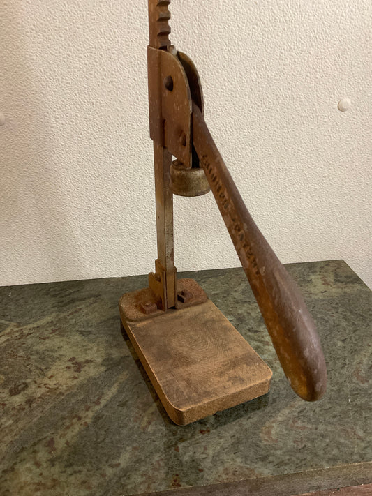 Antique Triumph Bottle Capper And Caps