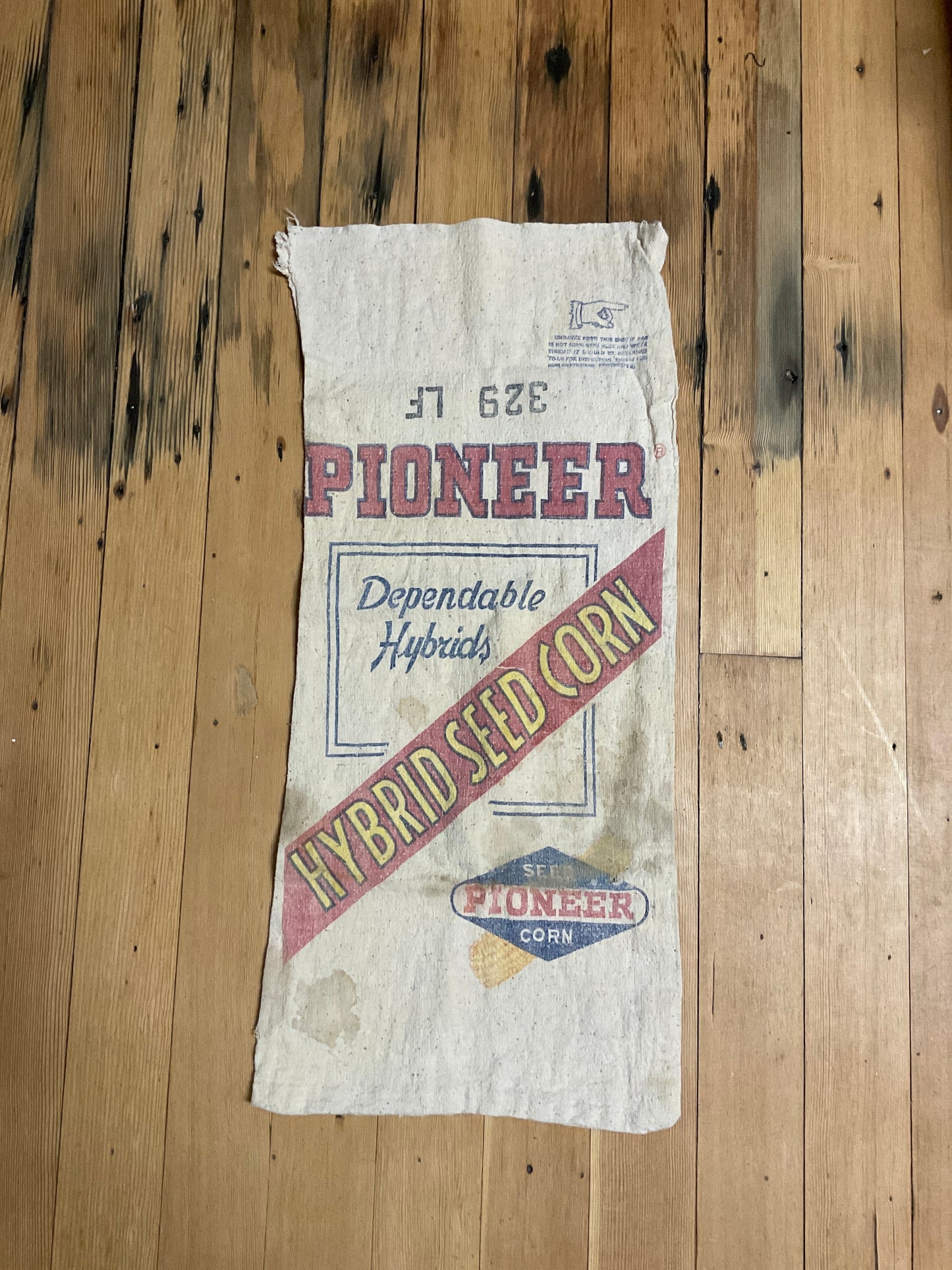 Vintage Pioneer Seed Sack