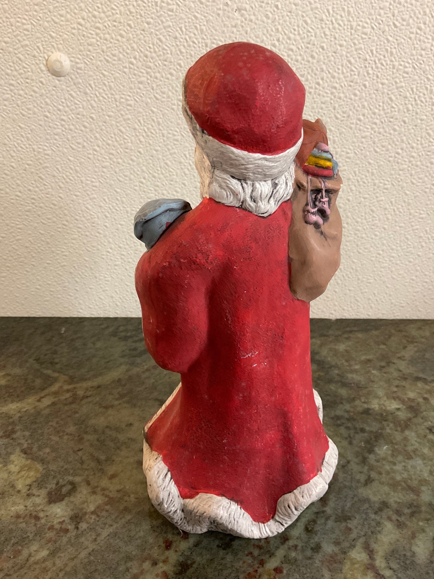 Vintage Ceramic Santa holding Baby