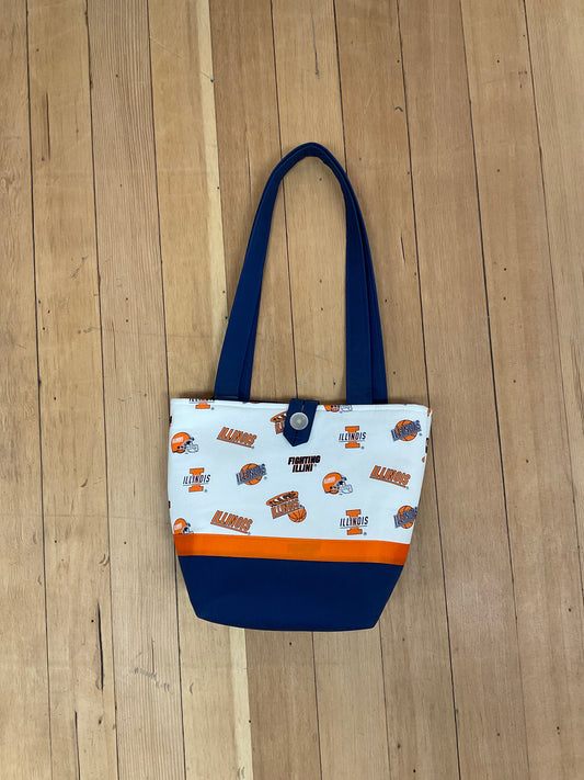 Illinois Basketball Handmade Handbag