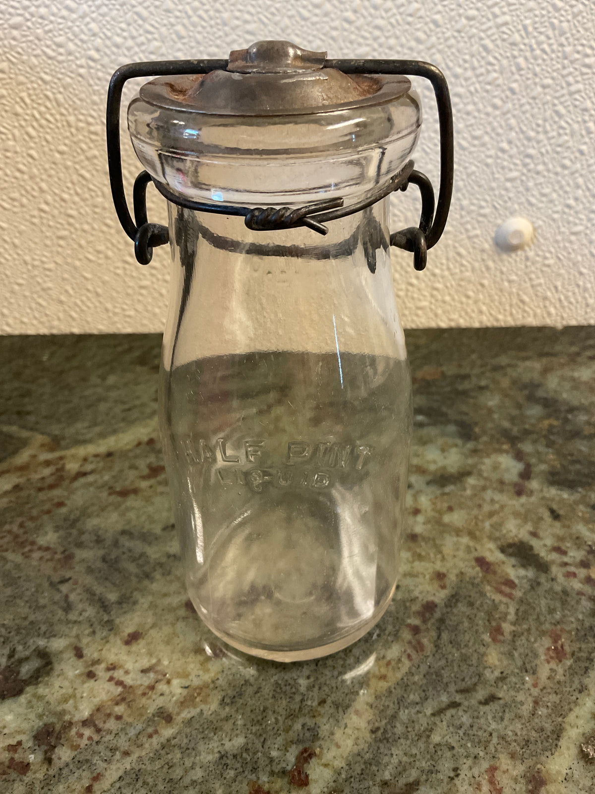 Vintage Tin Lid 1/2 Pint Milk Bottle