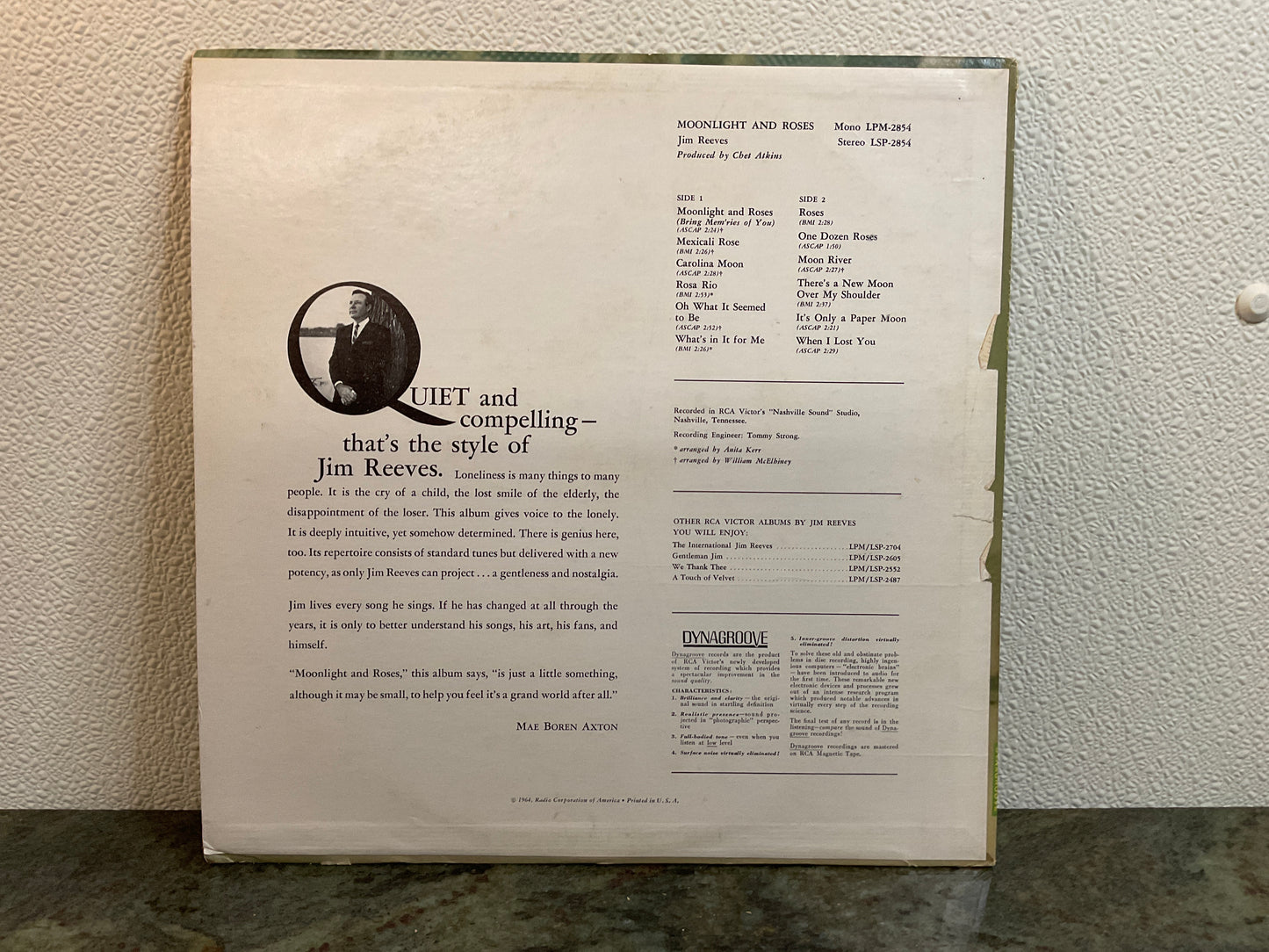 Jim Reeves ‘Moonlight and Roses’ Album
